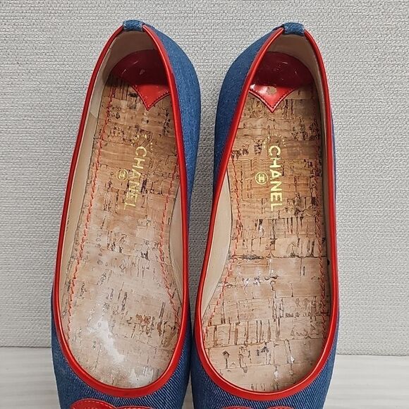 CHANEL BLUE DENIM FLATS BFPM-02-074 - Picture 3 of 6